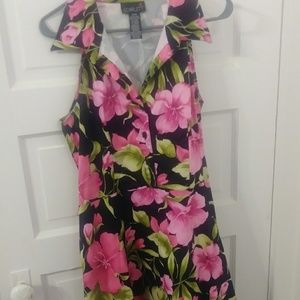 Vintage looking structured day dress